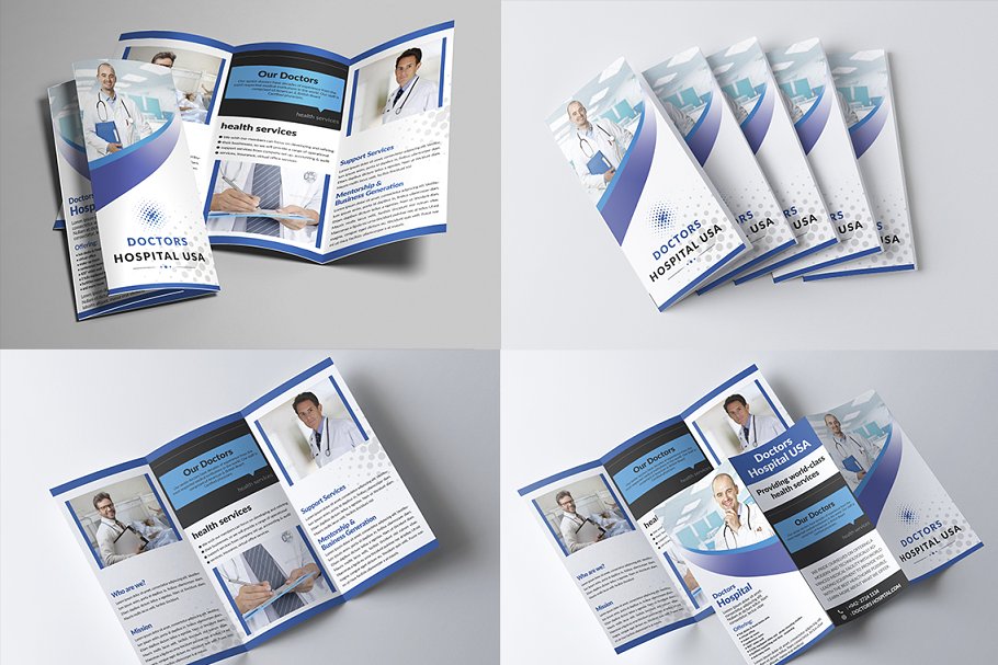 超级三折小册子模板合集 Trifold Brochure Big Bundle插图(17)