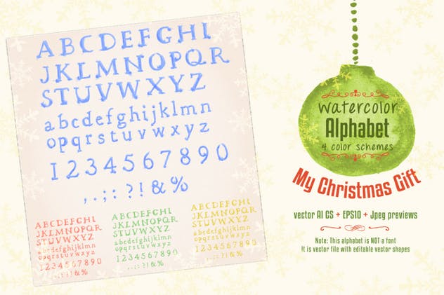 冬季主题水彩设计套装 Winter Design Watercolor Pack插图(6)