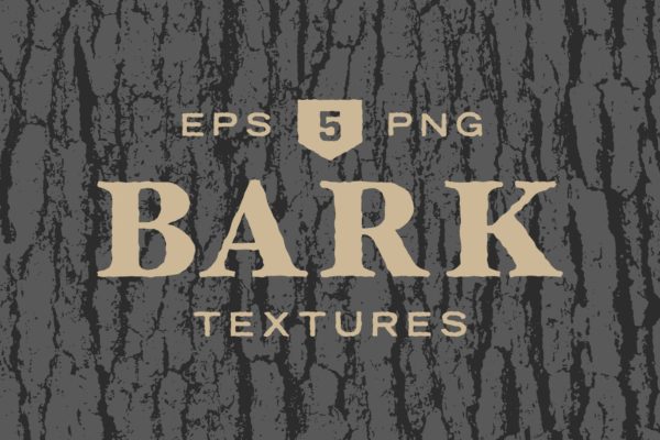 5款逼真树皮纹理肌理矢量背景素材 Tree Bark Textures