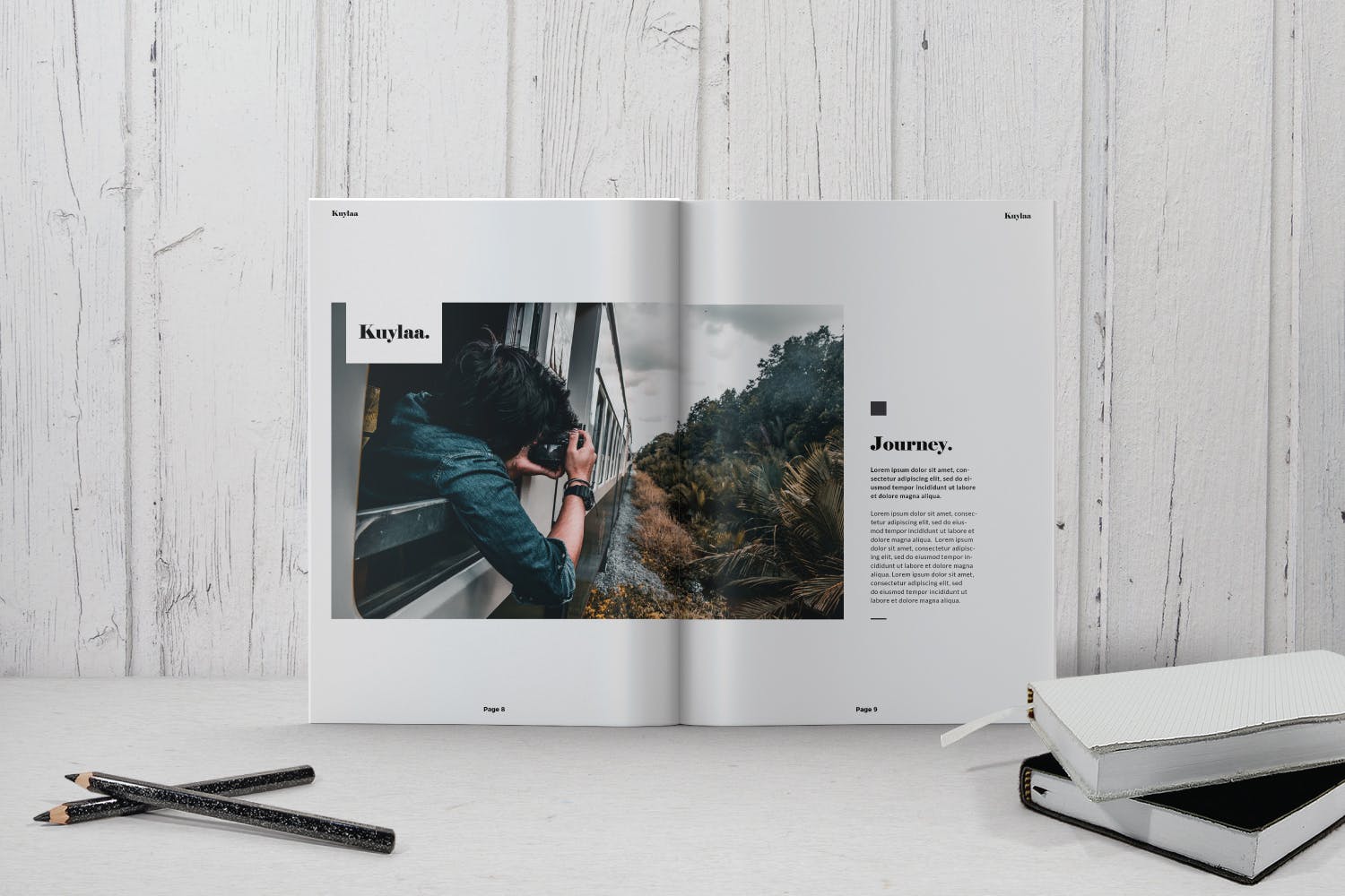 现代简约风Lookbook版式设计Indesign模板 Kuylaa Collection Lookbook插图(2)