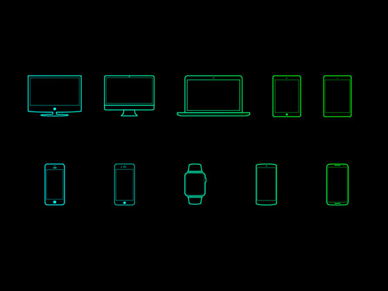 Digital Device Icons素材之家精选sketch素材