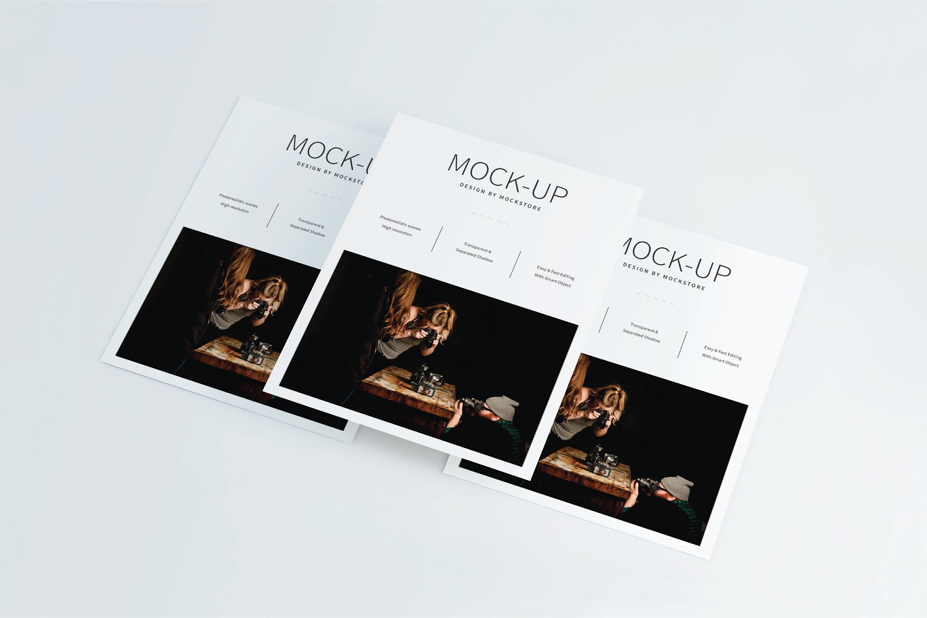 美国信纸大小的海报展示样机下载 US Letter Flyer Mock-Up [psd]插图(6)