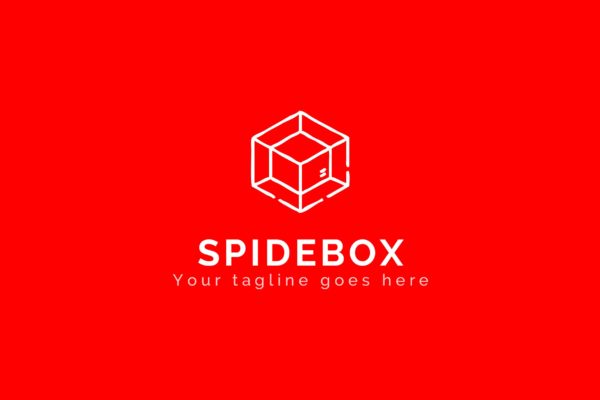 蜘蛛网图形品牌Logo设计素材库精选模板 Spidebox – Premium Logo Template