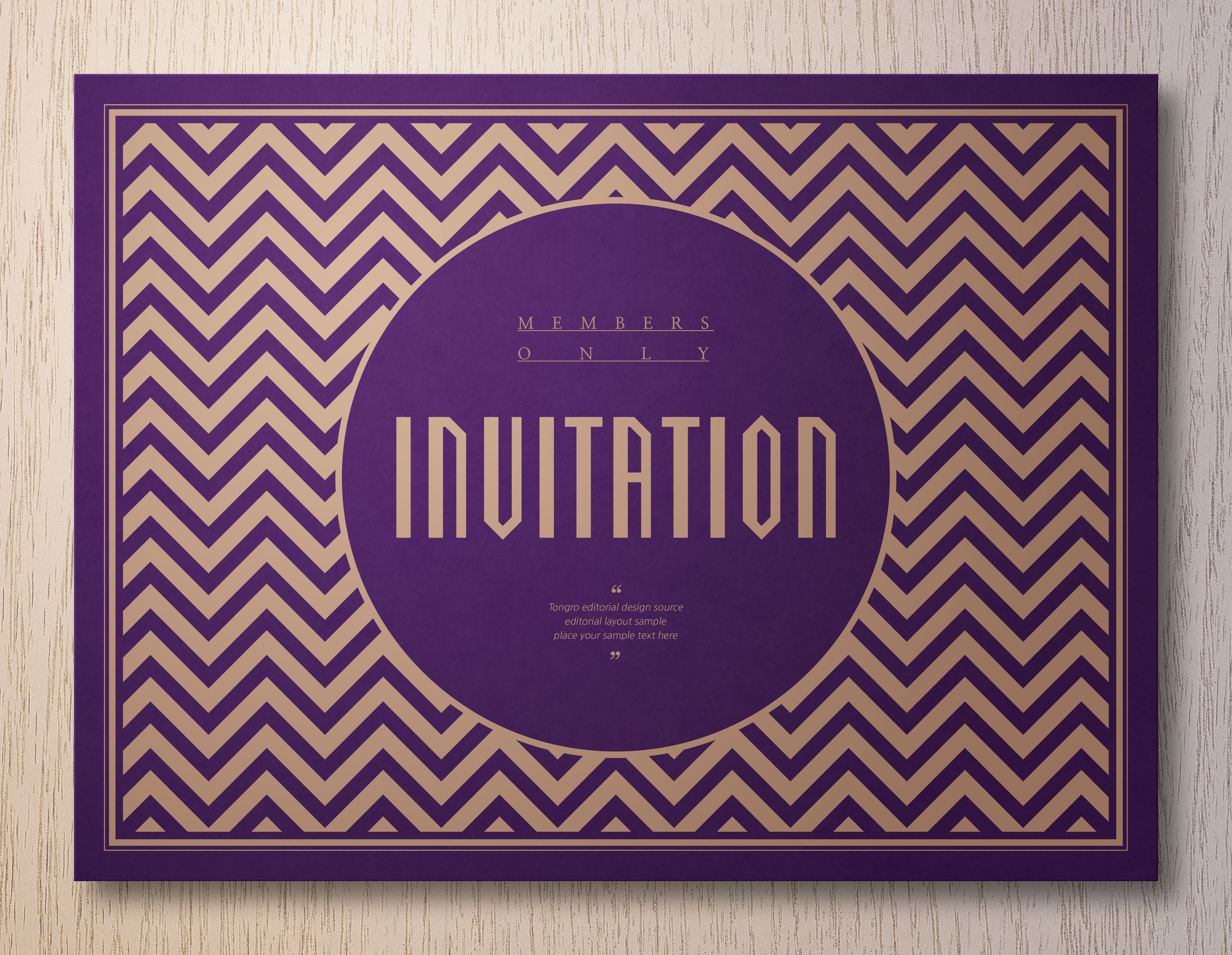 豪华贵宾VIP邀请函设计套装插图(2)