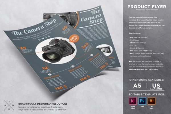 购物主题宣传单设计模板 Shopping Flyer Template