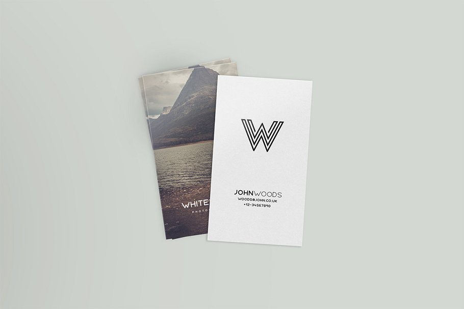 简约明信片贺卡样机 Minimal Card Mockups插图(6)