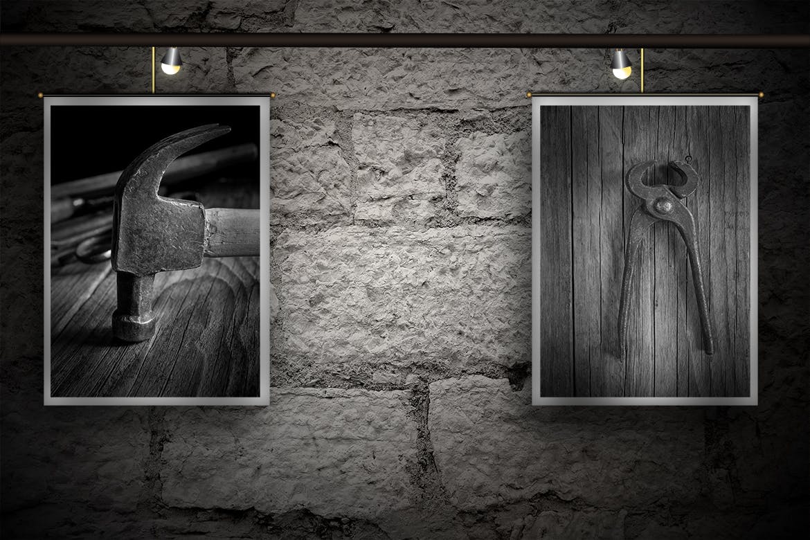 画廊预览照片/画作/海报设计样机 Exhibit插图(3)