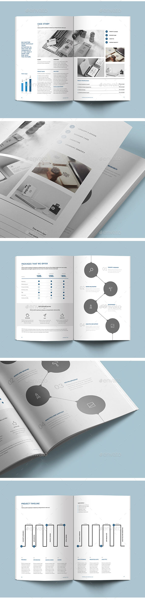 现代、专业、极简的杂志模板合辑下载 Proposal Bundle [indd]插图(8)
