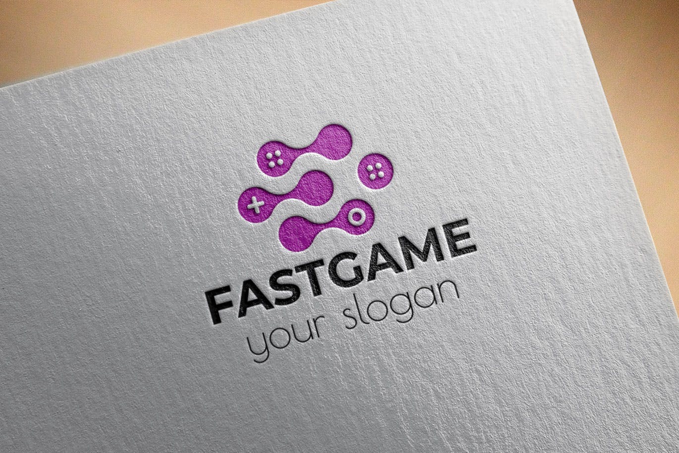 游戏加速器Logo设计素材库精选模板 Fast Game Business Logo Template插图(2)