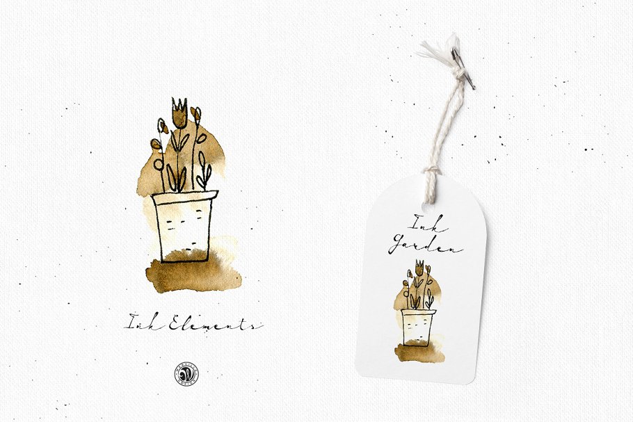 水彩墨水元素 Ink Elements with Watercolor插图(3)