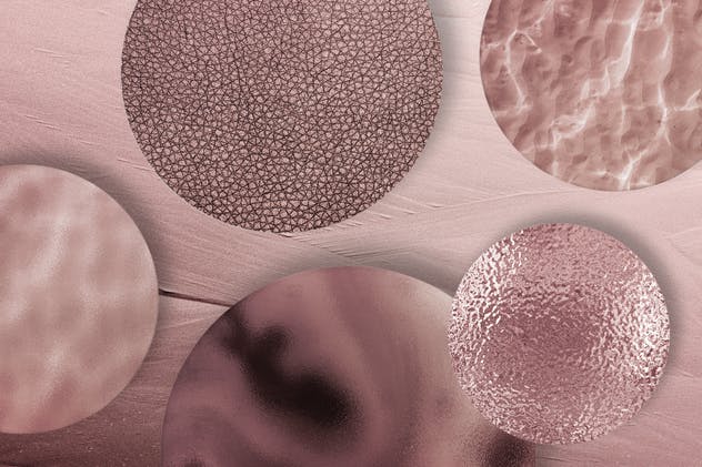 时尚高雅玫瑰金箔纸背景纹理 50 Rose Gold Textures插图(4)