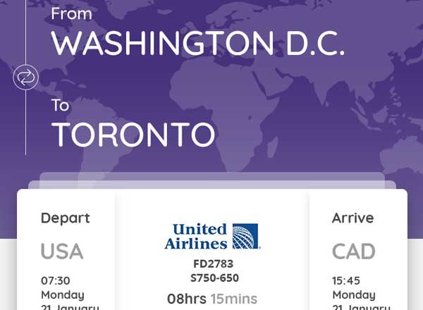 机票预定 APP 界面模板 Booking Plane Mobile Ui