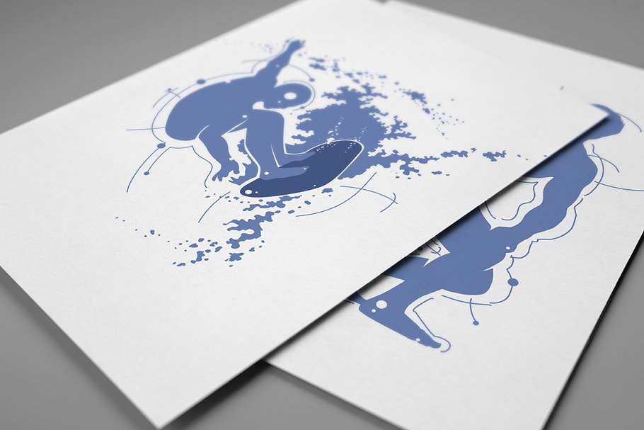 体育运动剪影图形素材 Silhouette shapes – Sport插图(4)