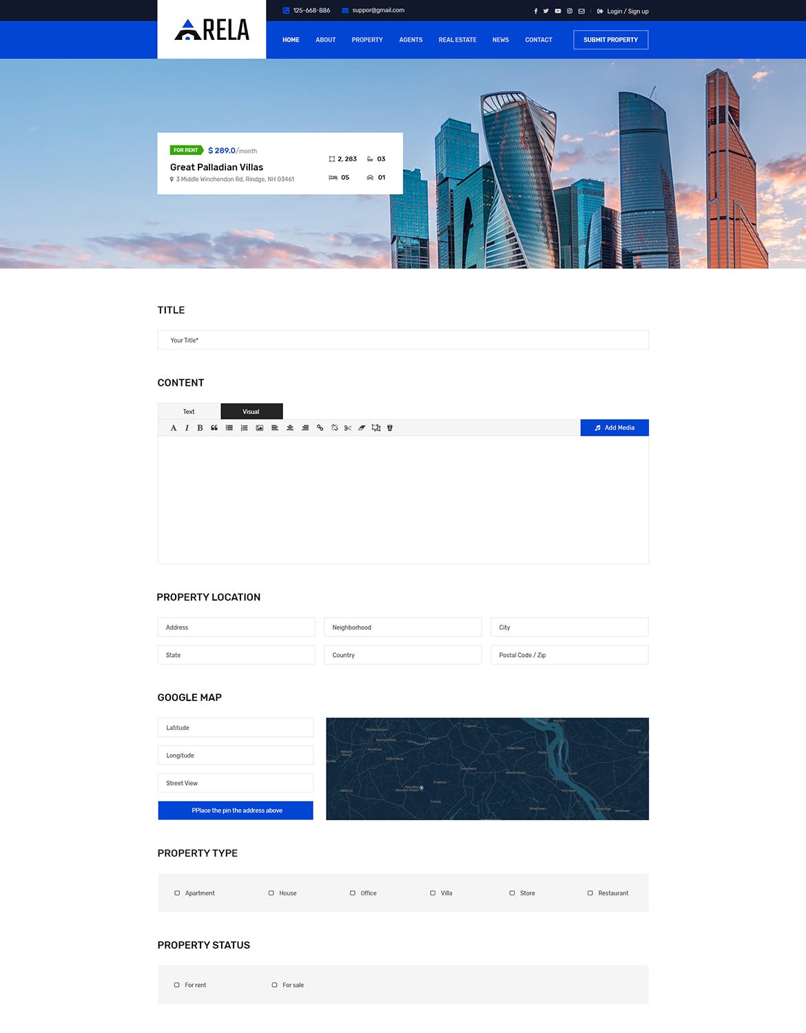 房地产经销商城网站设计PSD模板 Arela | Real Estate PSD Template插图(10)