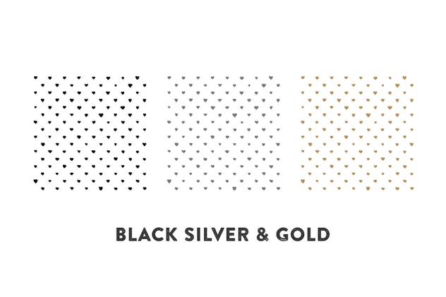 15款手绘金色&银色图案纹理 15 Hand Drawn Gold & Silver Patterns插图(3)