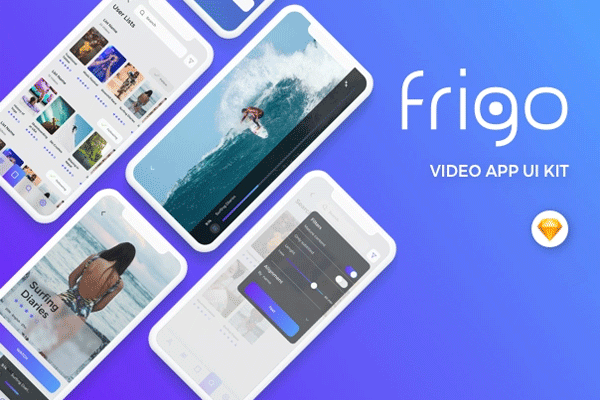 素材库下午茶：小视频录制美化相关功能的 APP UI KITS [Sketch]