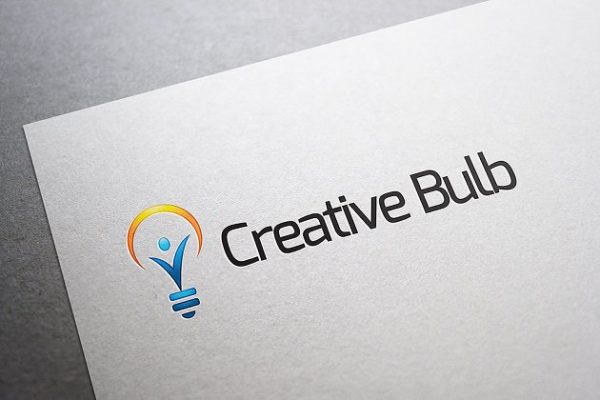 创意俱乐部主题Logo模板 Creative Bulb Logo