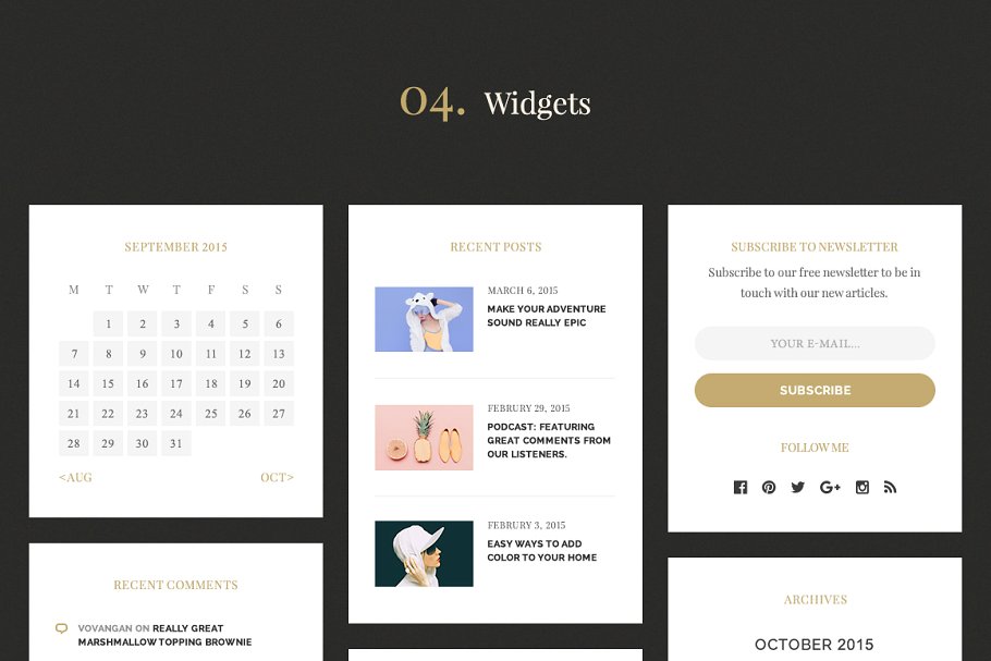 生活、旅行、时尚主题响应式版式PSD博客模板 Adelaida Lifestyle PSD Template插图(5)