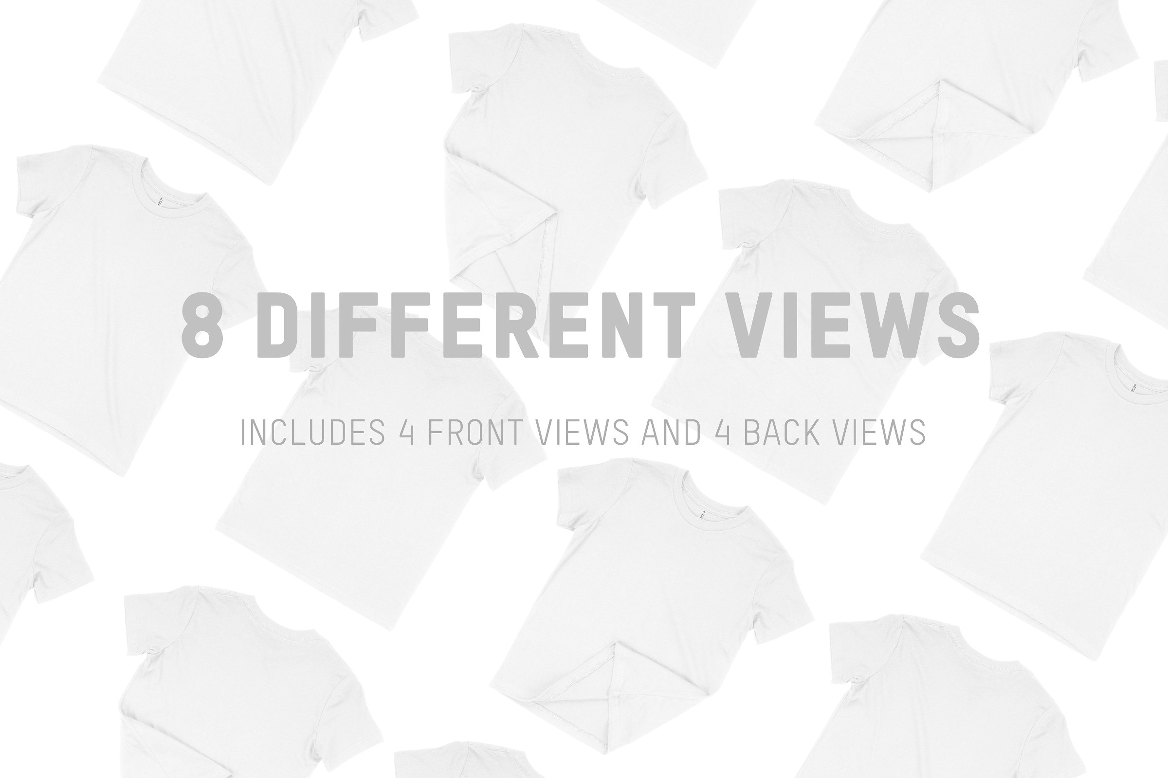 帆布男士T恤服装样机 Bella Canvas 3001Y Youth T-Shirt插图(5)