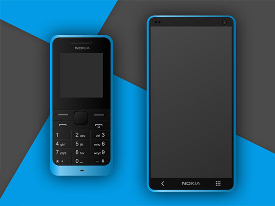 Nokia Old &amp; New Concept素材之家精选sketch素材