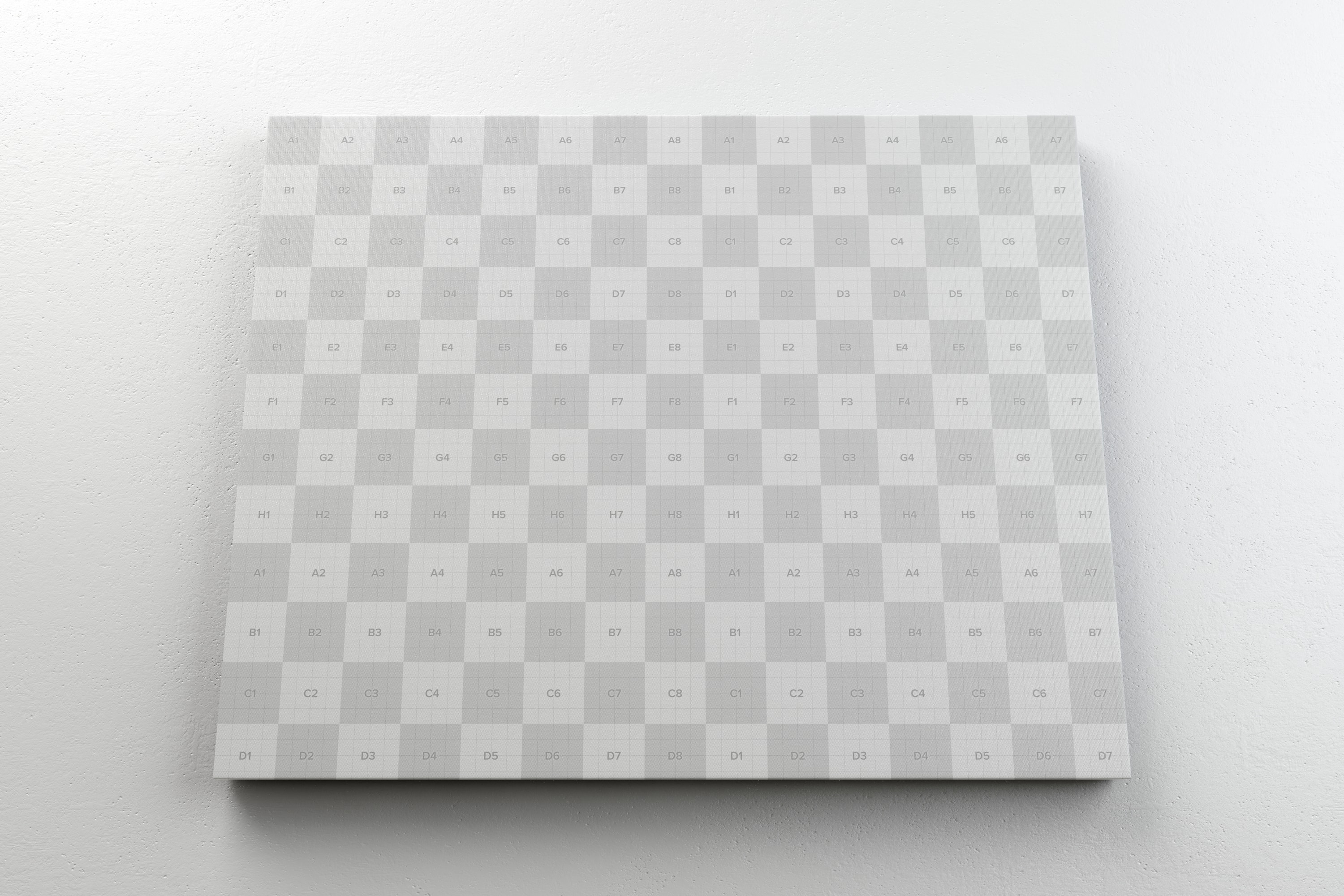 挂墙景观画布展览画框前视图样机素材 Landscape Canvas Frame Mockup Hanging on Wall in Front View插图(3)