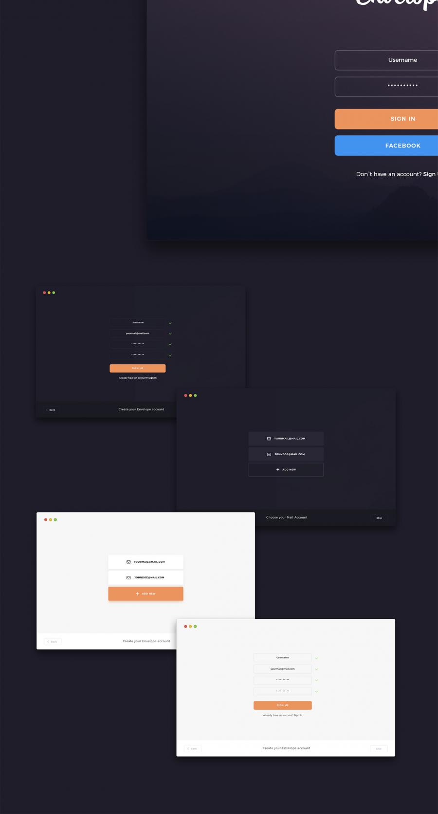 一套支持多种设备分辨率的邮件UI KITS下载[PSD,Sketch]插图(13)
