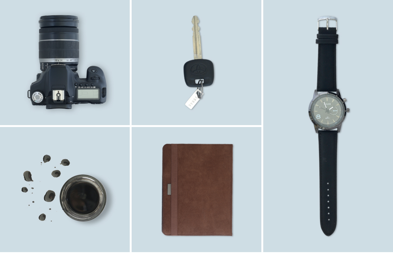 办公用品/EDC场景样机设计素材 Top View Scene Creator插图