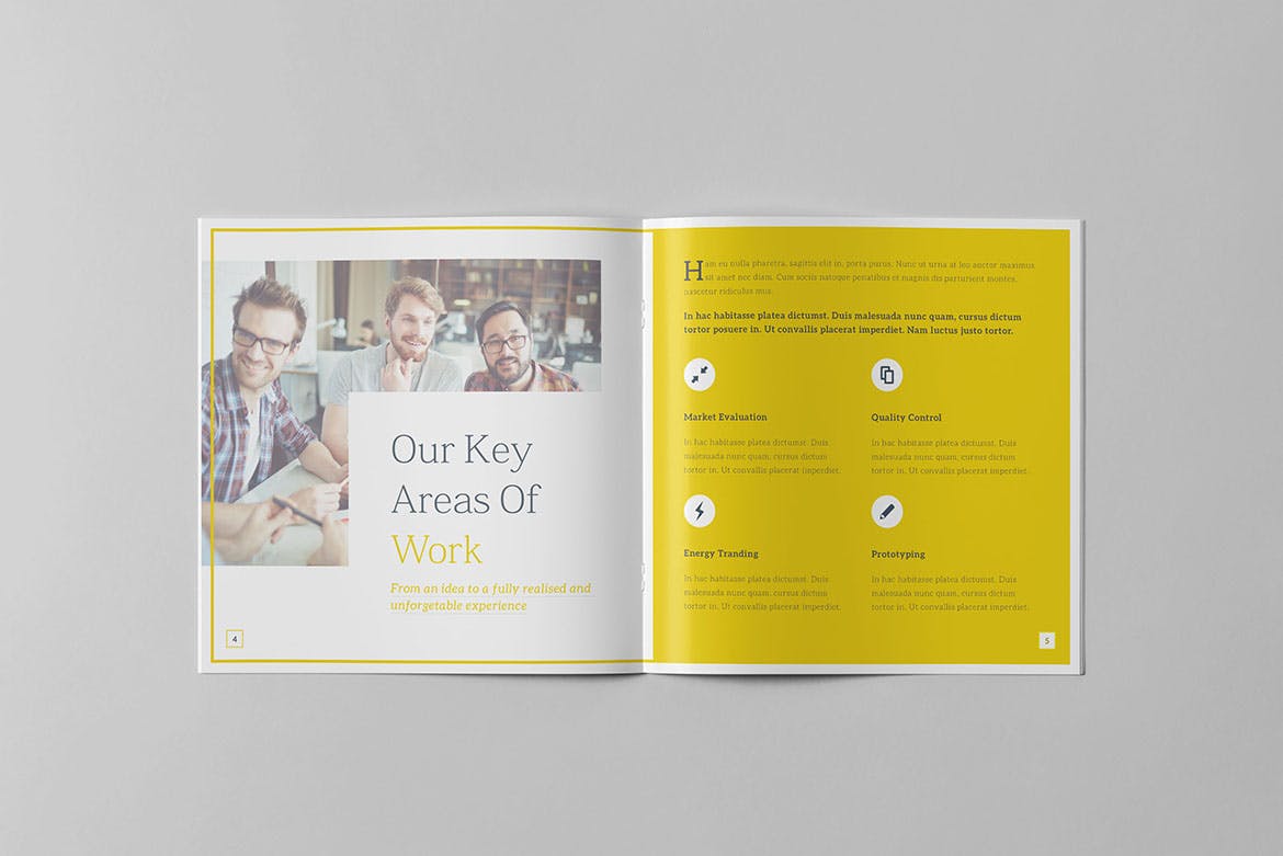 创意公司方形画册设计模板v2 The Creative Brochure – Square Vol.2插图(2)