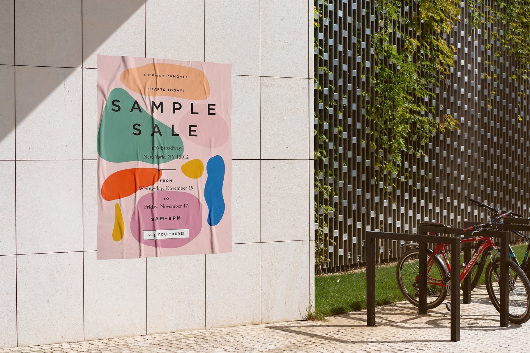 海报户外张贴效果展示样机素材库精选 Outside Poster Mock-Up’s插图(11)