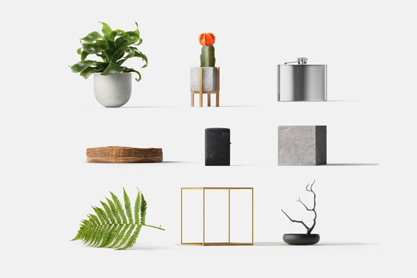 环境主题设计物件高清图素材包 Environment Items