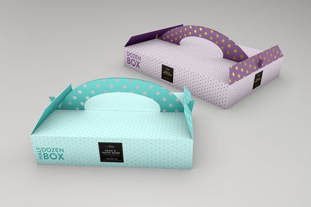 食品糕点包装盒样机模板第4卷 Food Pastry Boxes Vol.4: Packaging Mockups插图(7)