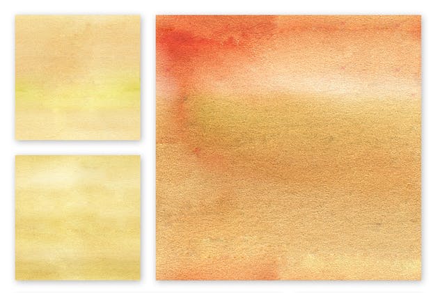 黄色水彩无缝纹理素材 Watercolor Seamless Textures – Yellow Pack插图(4)