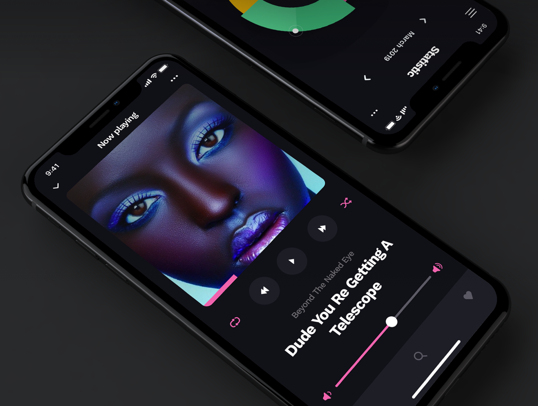 素材库下午茶：酷炫的音乐APP UI KIT套装下载插图(3)