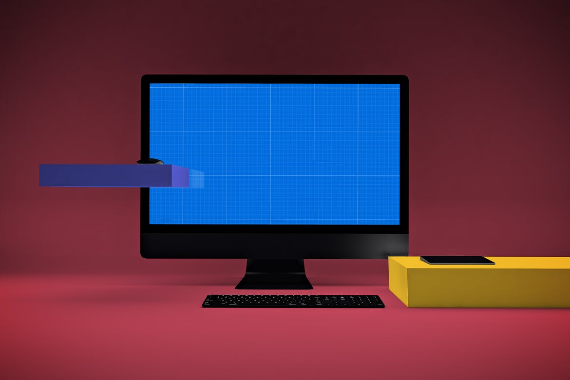 一体机电脑iMac Pro屏幕演示样机模板v2 iMac Pro Mockup V.2插图(9)