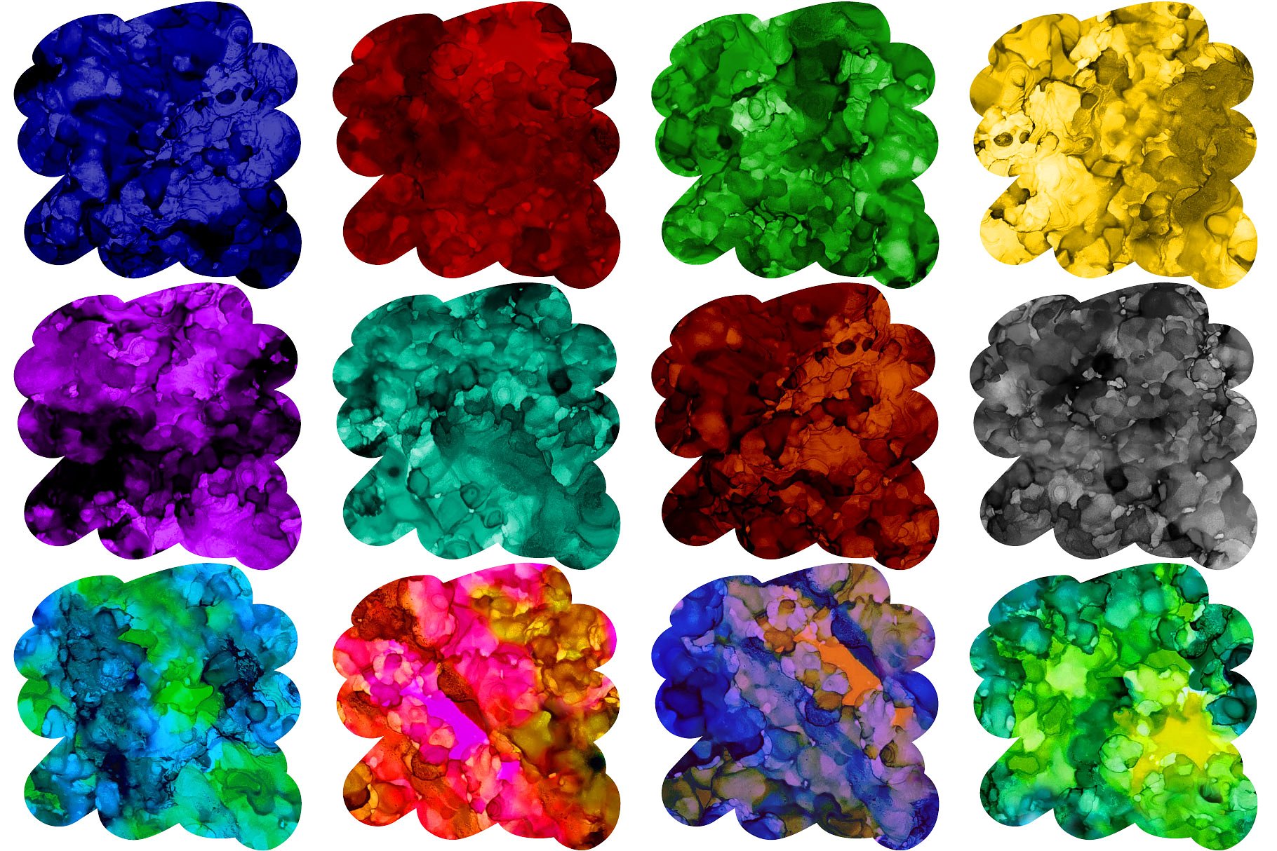 50+无缝酒精油墨纹理 50+ Seamless Alcohol Ink Patterns插图(1)