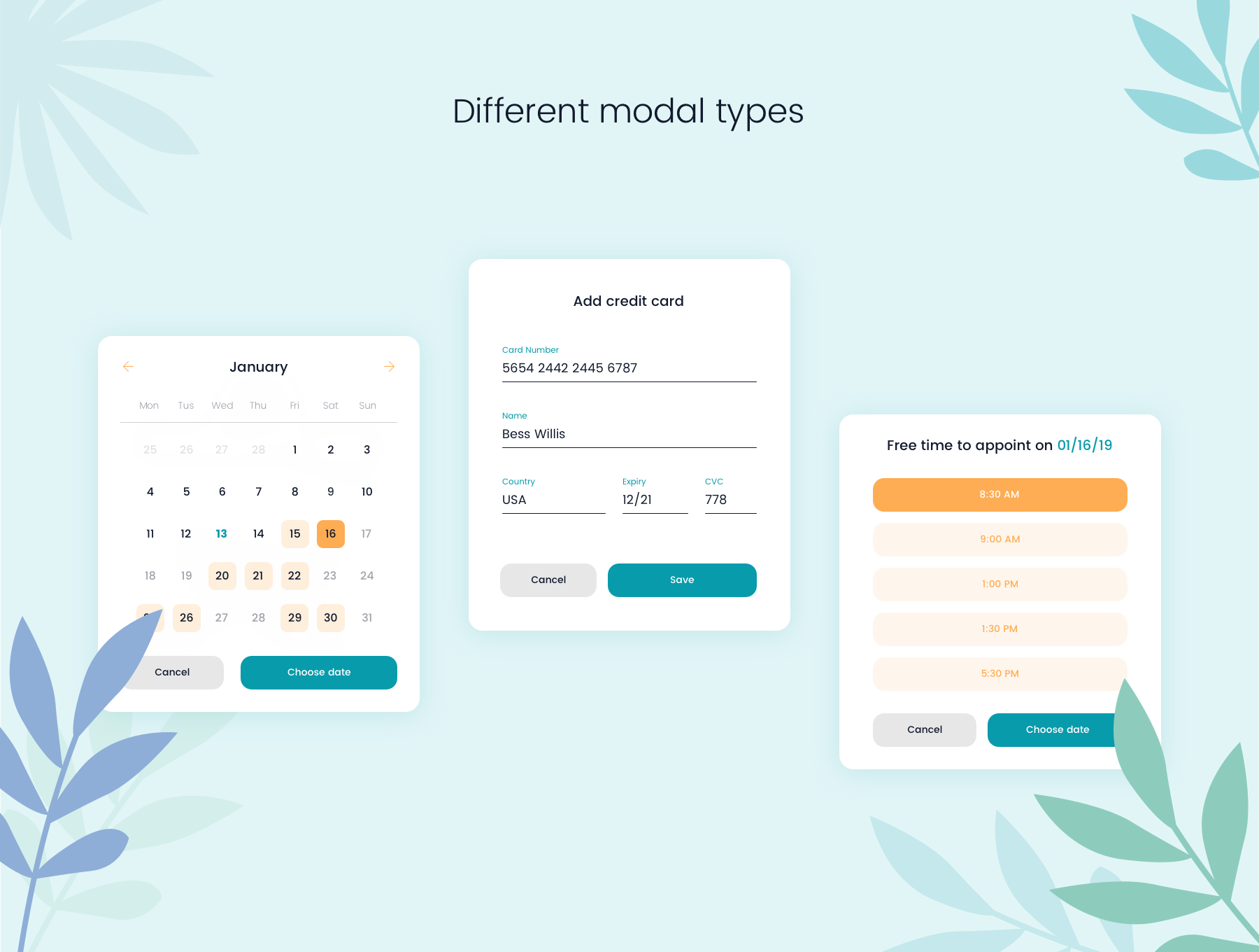 素材库下午茶：医疗保健APP应用UI设计素材库精选套件插图(3)