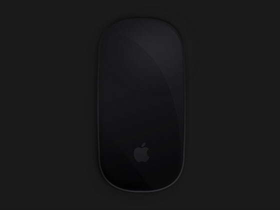 Magic Mouse 2 黑色顶视图模型素材之家精选sketch素材