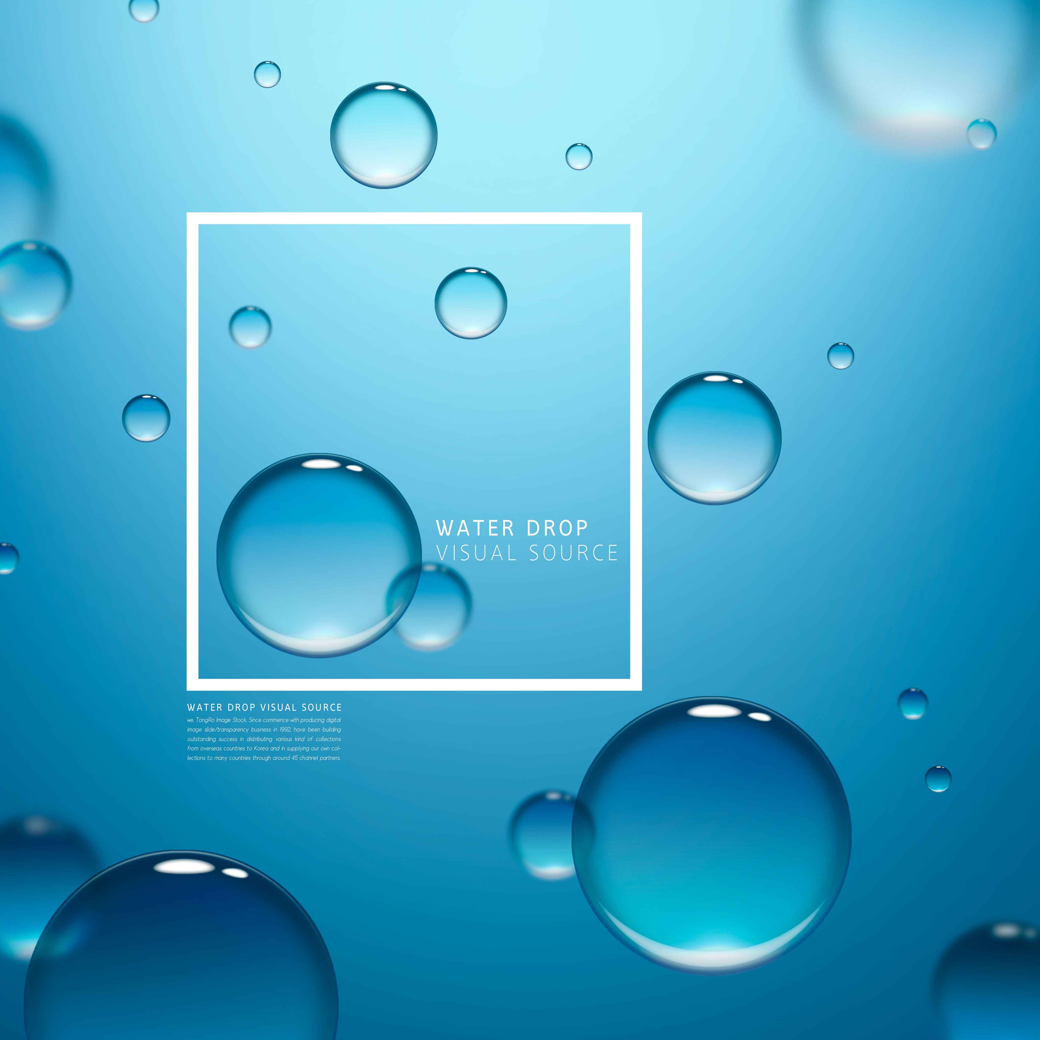 清新水分子结构海报图片psd素材合集插图