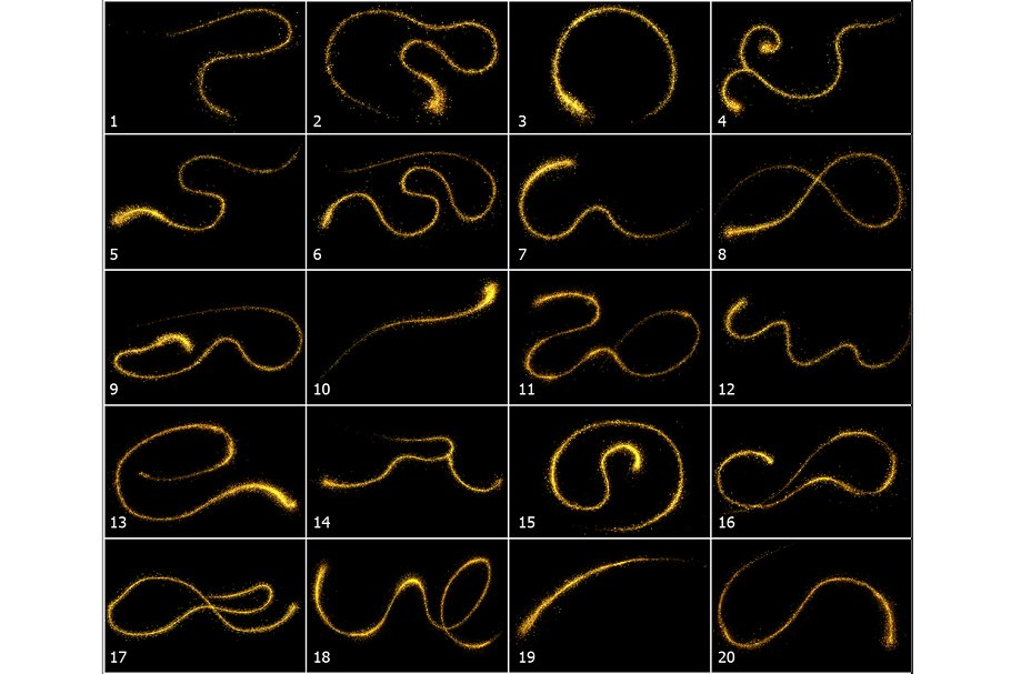 5K星尘光线叠层背景 5K Pixie Dust Overlays插图(3)