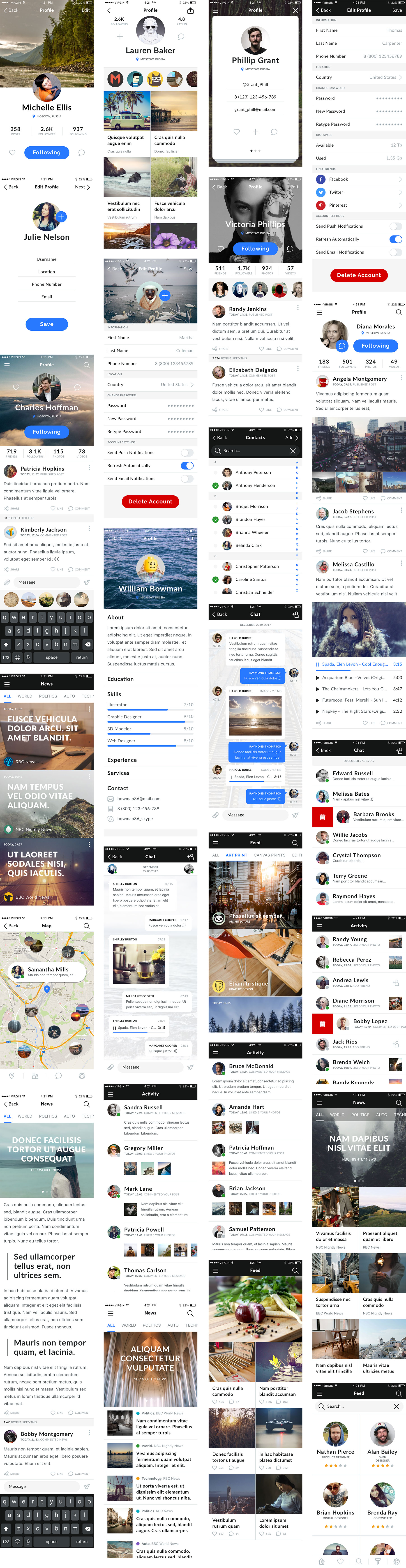 Mapogo 社交和资讯应用界面