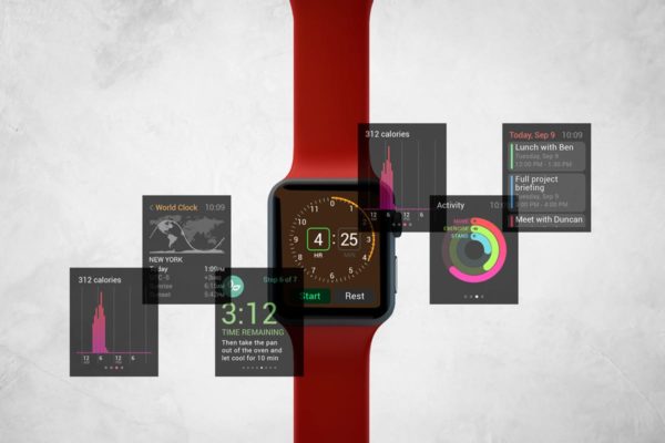 Apple智能手表APP设计展示设备样机V.3 Apple Watch Mockup V.3