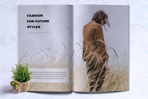 时装品牌新品目录产品画册素材库精选Lookbook设计模板 MILENIA Fashion Lookbook插图(4)