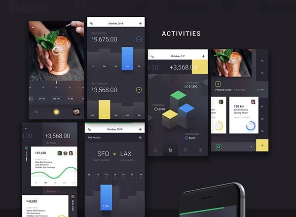 高端的特别的电商类APP UI KITS模版套装下载[PSD,Sketch]