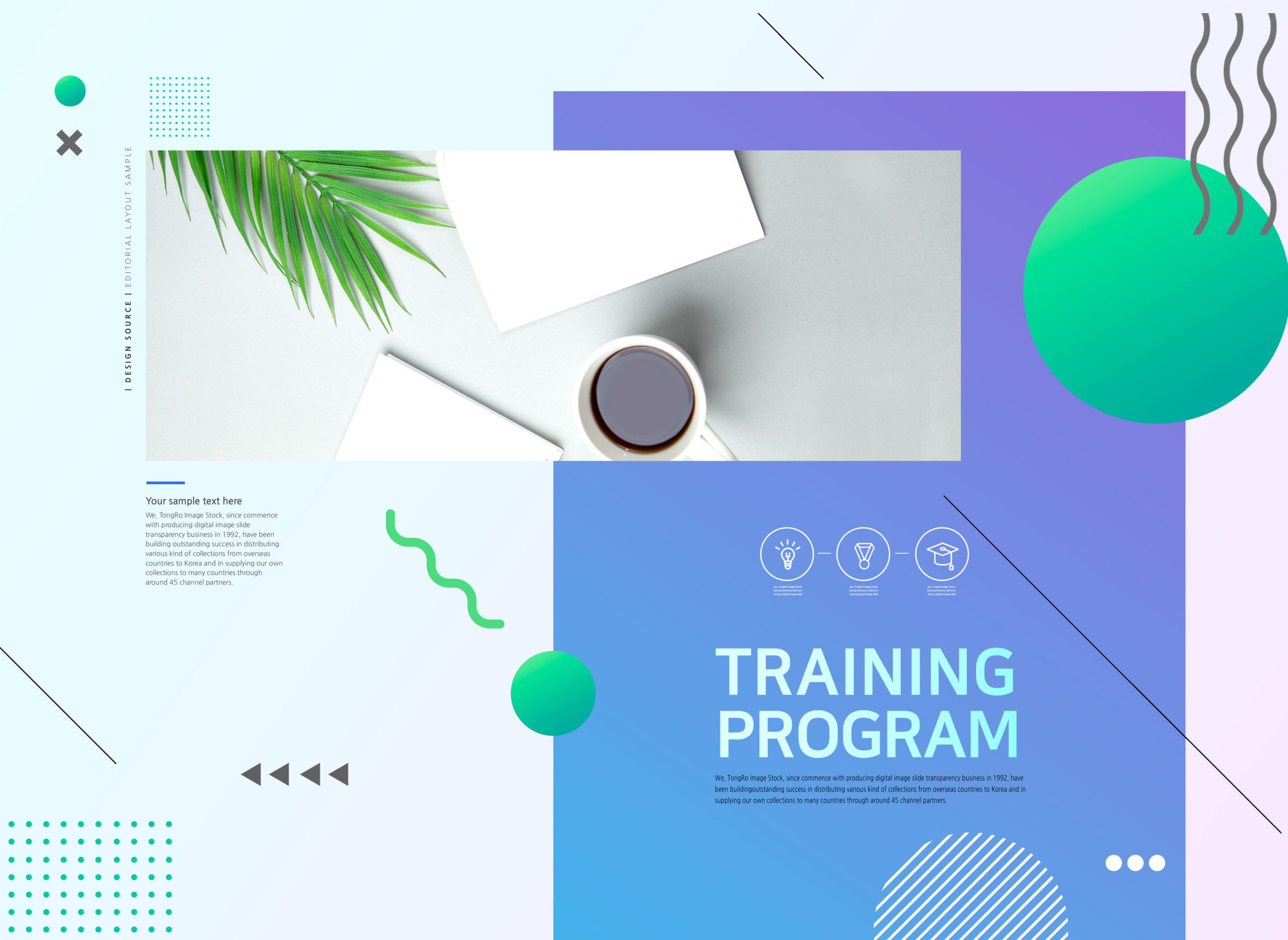 学习培训计划教育网站主页设计模板套装[PSD]插图