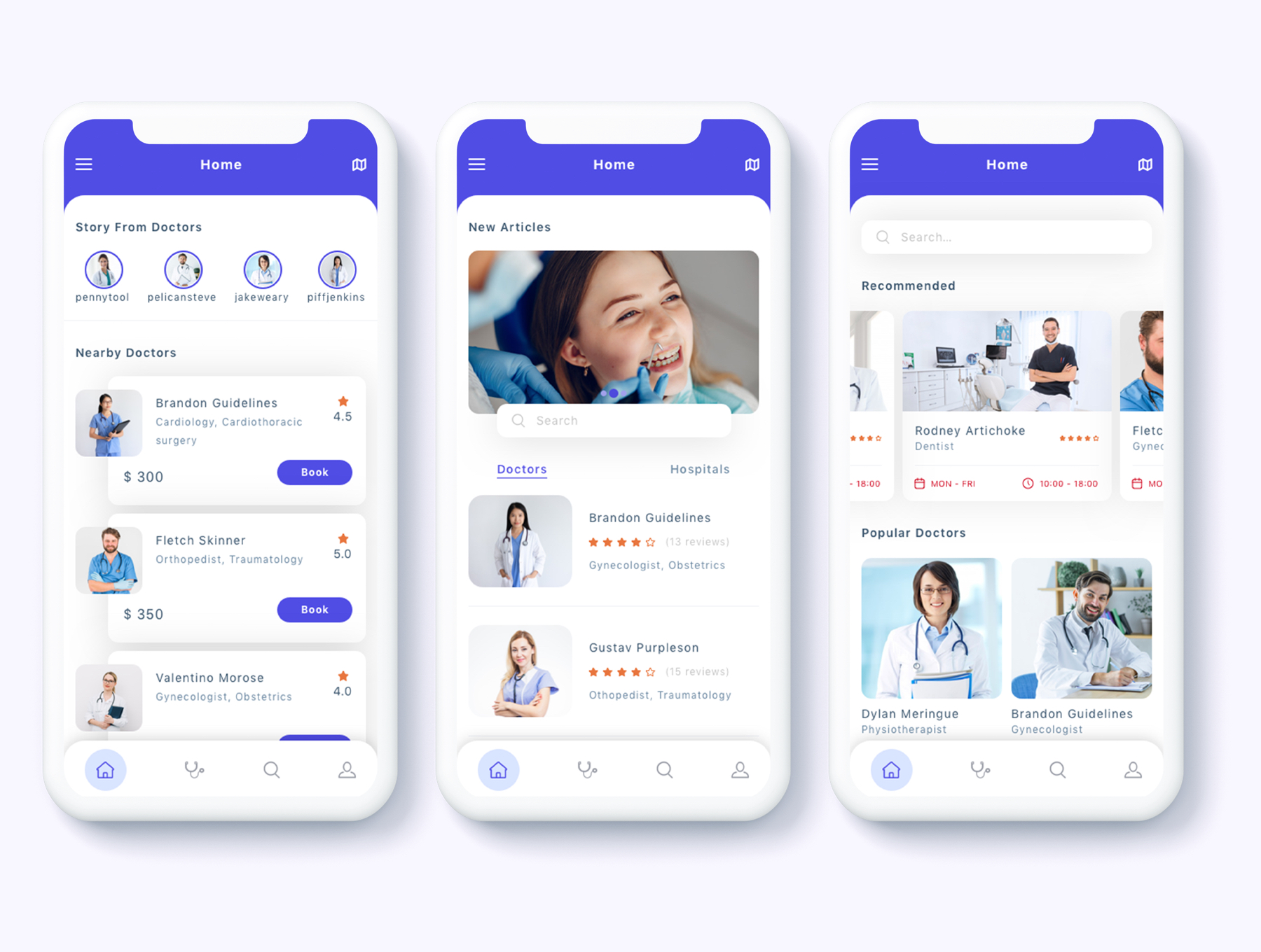 素材库下午茶：就医就诊APP UI KIT套装下载插图(1)