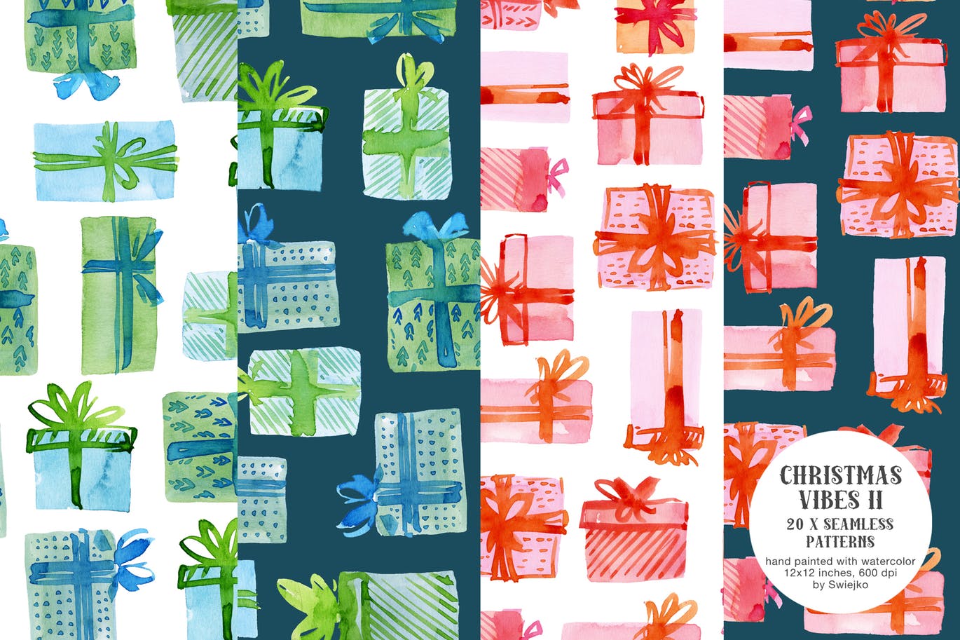 圣诞气氛装饰元素手绘图案高清JPG图片素材II Christmas Vibes II插图(1)