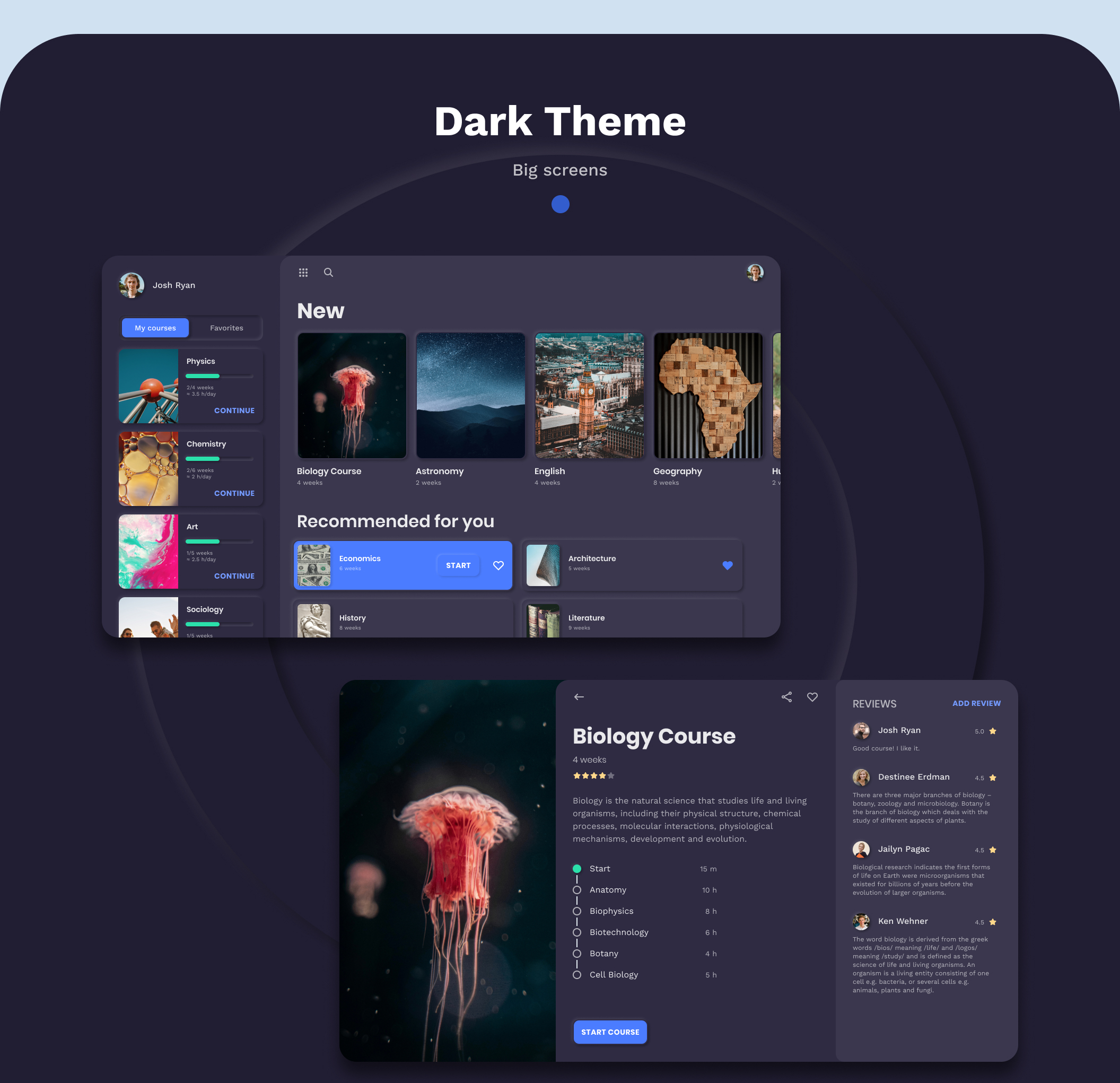 素材库下午茶:Messenger/博客/送餐服务/教育类APP应用设计UI套件插图(6)