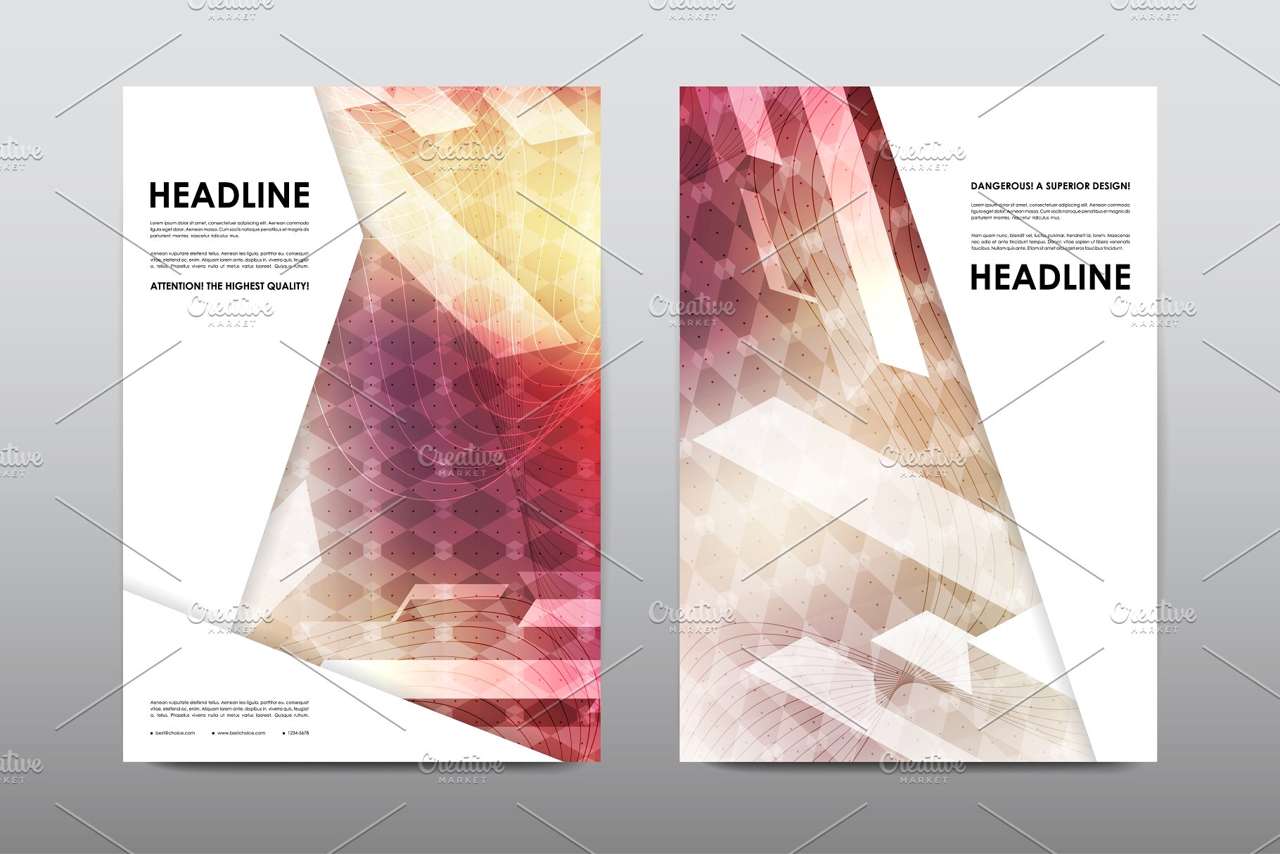 50+企业商业主题宣传小册子模板合集 50+ Business Brochures Bundle插图(46)