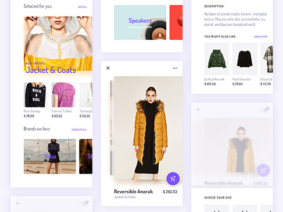 Unveile 商店应用界面素材之家精选sketch素材