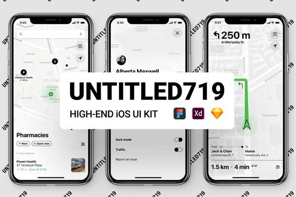 素材库下午茶：多功能iOS UI KIT组件工具大套装下载[Sketch,Fig,XD]